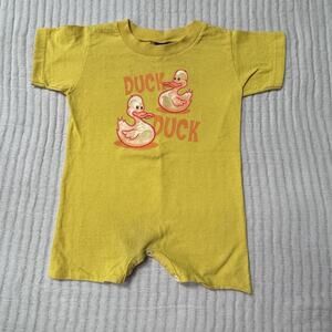 Joe Blow Kids 12 Month Yellow Duck Romper